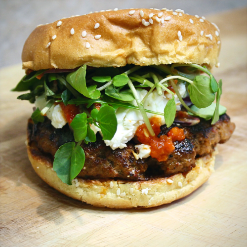 Turkish Mandi Mutton Burger