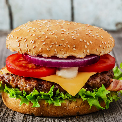 Beef Flaming Burger