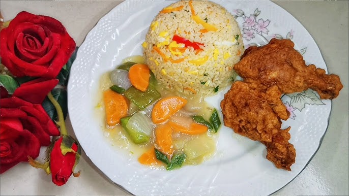 Fried rice Chinese vegetable chicken fry