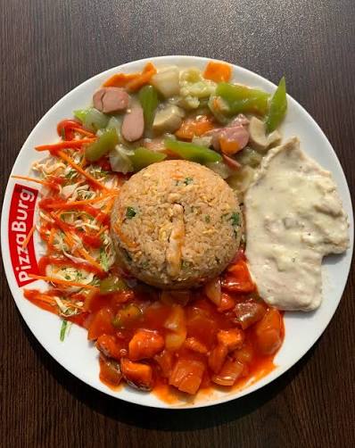 Fried rice masala chicken curry beef sizzling
